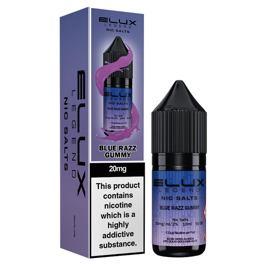 Blue Razz Gummy Nic Salt E-Liquid by Elux Legend