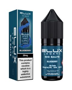 Elux Legend Blueberry Nic Salt E-Liquid 10ml Bottle – Available in 5mg, 10mg, 20mg Nicotine Strengths