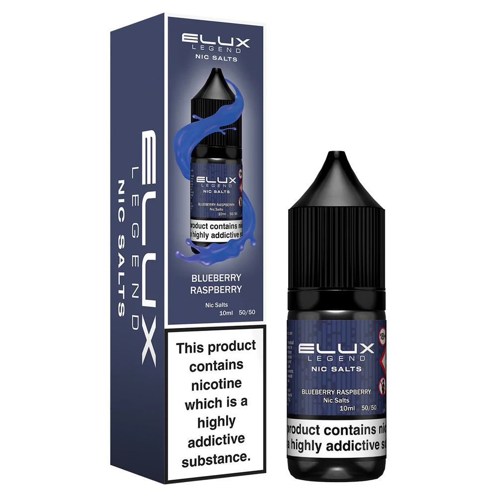 Elux Legend Blueberry Raspberry Nic Salt E-Liquid 10ml Bottle – Available in 5mg, 10mg, 20mg Nicotine Strengths