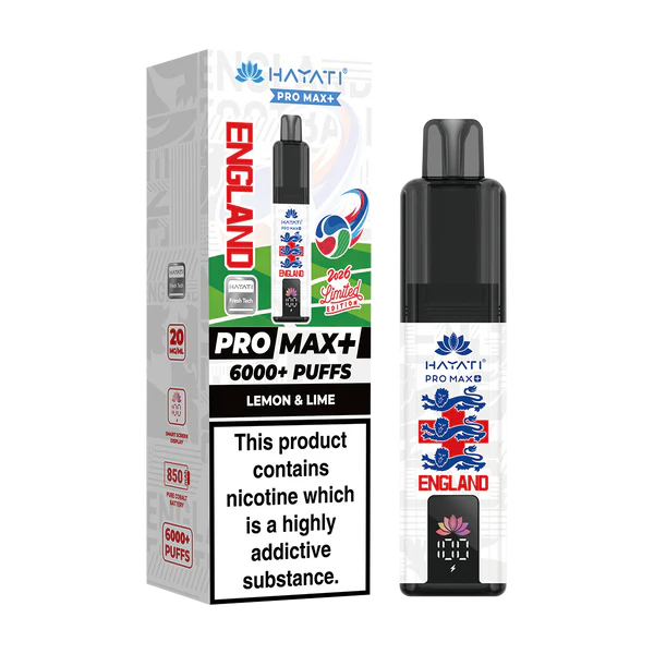 Hayati Pro Max+ 6K World Cup Edition (England) Prefilled Pod Kit