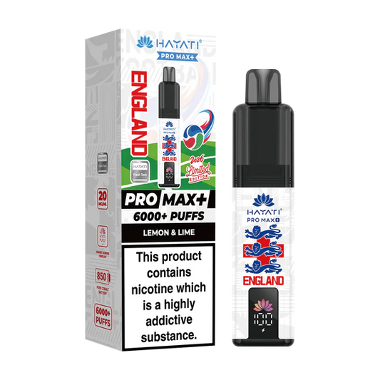Hayati Pro Max+ 6K World Cup Edition (England) Prefilled Pod Kit