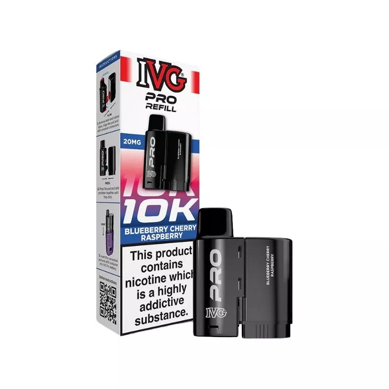Blueberry Cherry Raspberry IVG Pro 12 Refill Pack