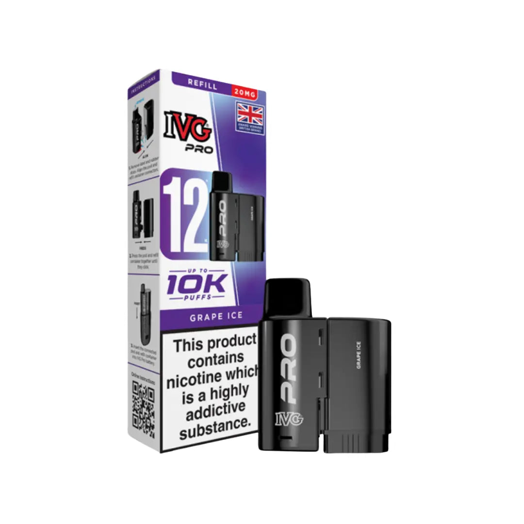 Grape Ice IVG Pro 12 Refill Pack