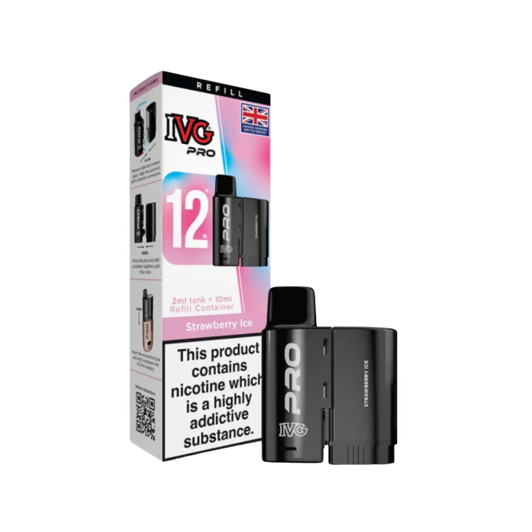 Strawberry Ice IVG Pro 12 Refill Pack