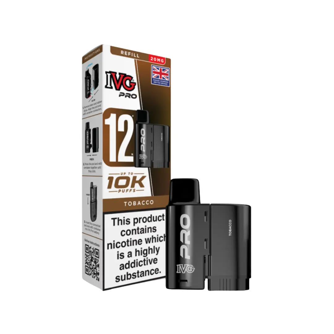 Tobacco IVG Pro 12 Refill Pack
