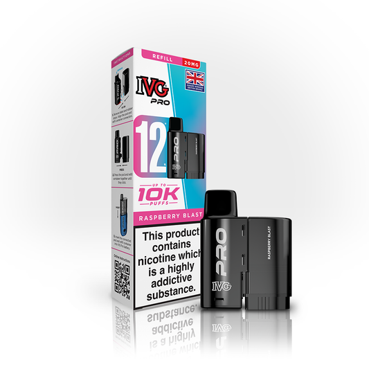 Raspberry Blast  IVG Pro 12 Refill Pack