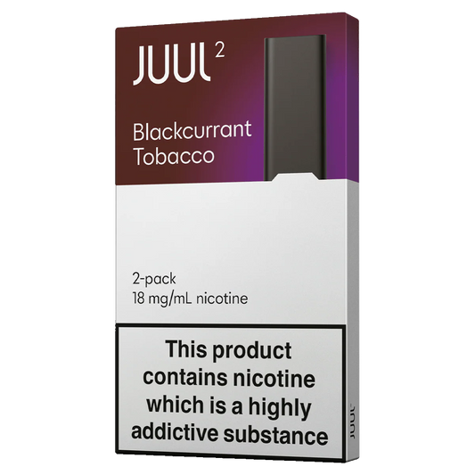 JUUL2 Blackcurrant Tobacco Pods 2 Pack – 18mg Nicotine Salt Prefilled Pods