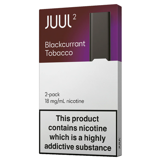 JUUL2 Blackcurrant Tobacco Pods 2 Pack – 18mg Nicotine Salt Prefilled Pods