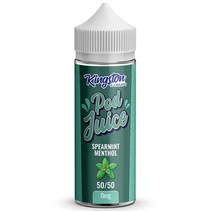 Kingston Pod Juice Spearmint Menthol 100ml Shortfill Vape Juice