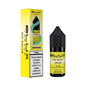 Lemonade Nic Salt By Elux — 10ml Elux Legend e-liquid bottle with fresh lemon citrus flavour