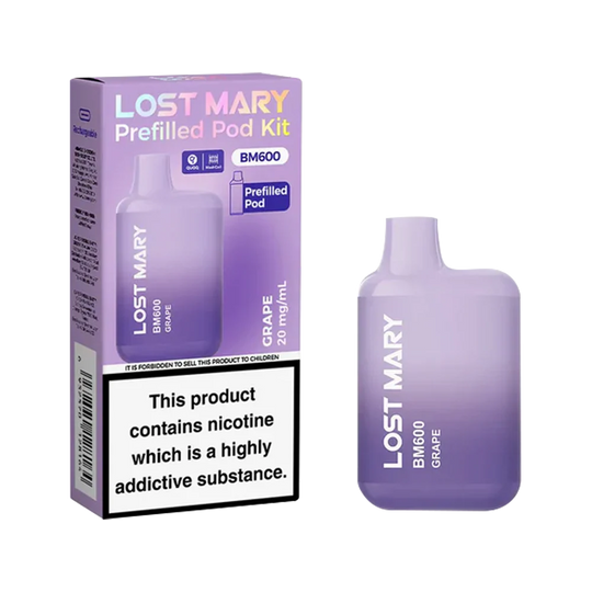 Lost Mary 600 Prefilled Pod Kit – Grape
