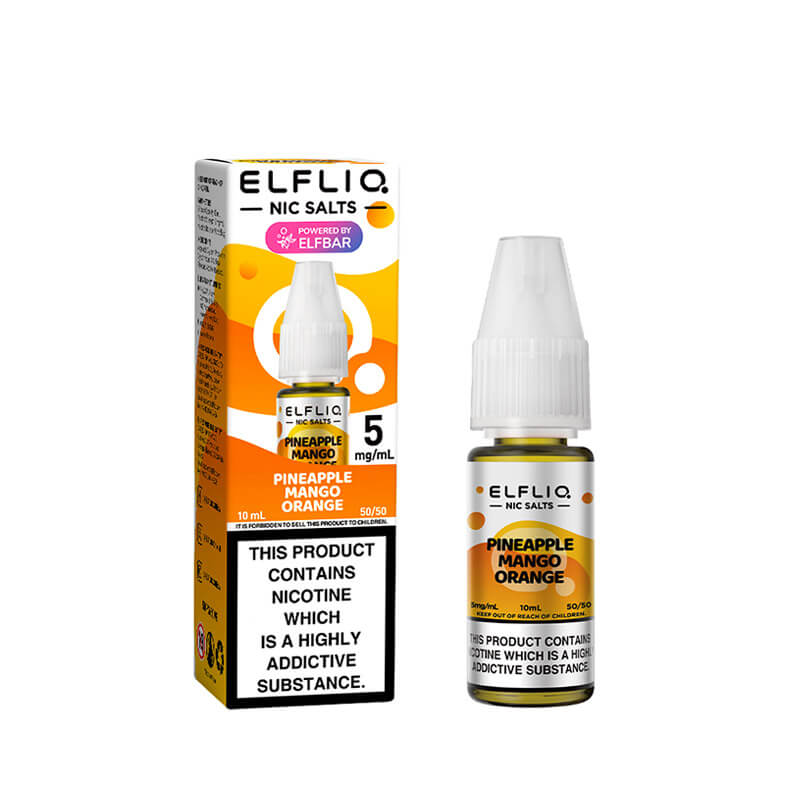 Pineapple Mango Orange Nic Salt By ELFLIQ – 10ml ELFLIQ nic salt e-liquid bottle