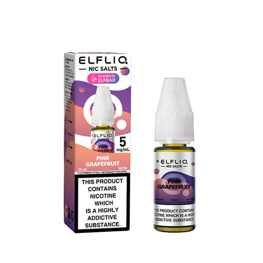 Pink Grapefruit Nic Salt By ELFLIQ – 10ml ELFLIQ nic salt e-liquid bottle