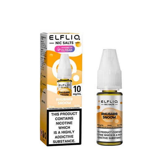Rhubarb Snoww Nic Salt By ELFLIQ – 10ml ELFLIQ nic salt e-liquid bottle