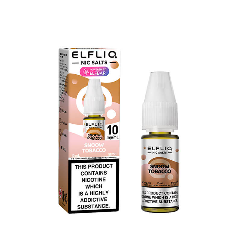 Snoww Tobacco Nic Salt By ELFLIQ – 10ml ELFLIQ nic salt e-liquid bottle