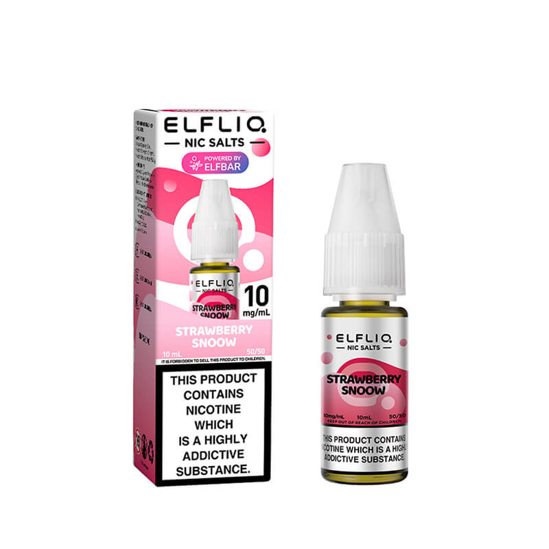 Strawberry Snoww Nic Salt By ELFLIQ – 10ml ELFLIQ nic salt e-liquid bottle