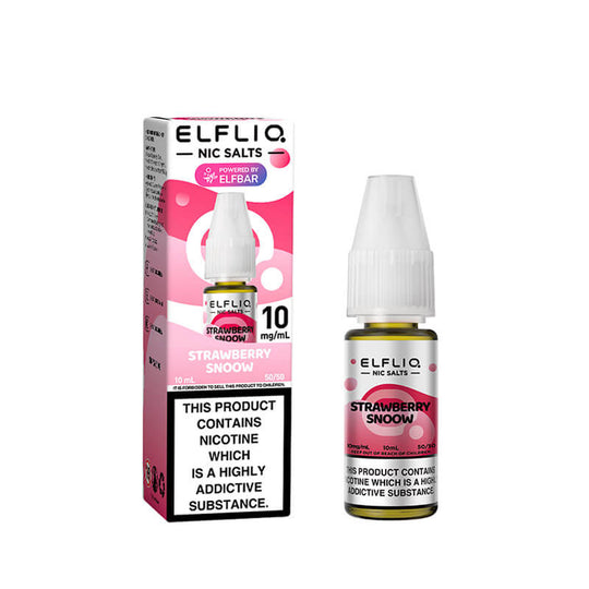 Strawberry Snoww Nic Salt By ELFLIQ – 10ml ELFLIQ nic salt e-liquid bottle