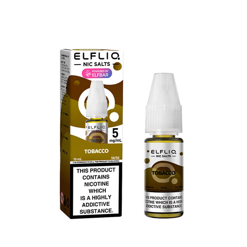 Tobacco Nic Salt By ELFLIQ – 10ml ELFLIQ nic salt e-liquid bottle