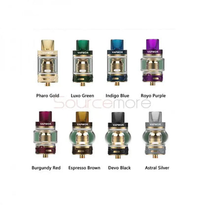 Vapmor V-Tank Vape Tank 5.5ml/7ml Capacity, Gold-Plated Design Norwich Vape Vapmor V-Tank Vape Tank 5.5ml/7ml Capacity, Gold-Plated Design Norwich Vape