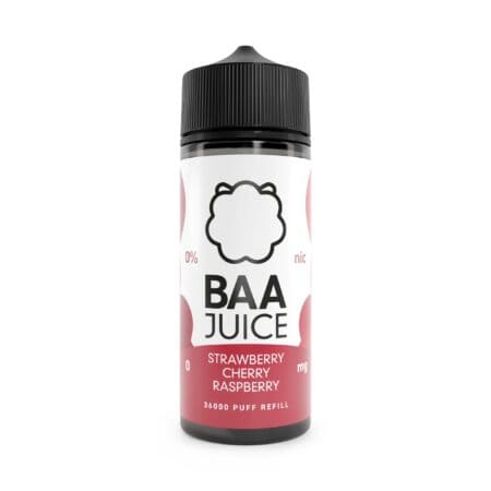 Baa Juice Strawberry Cherry Raspberry 100ml Shortfill