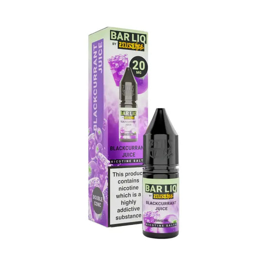 Blackcurrant Juice Nic Salt By Zues Juice — 10ml Bar Liq e-liquid bottle