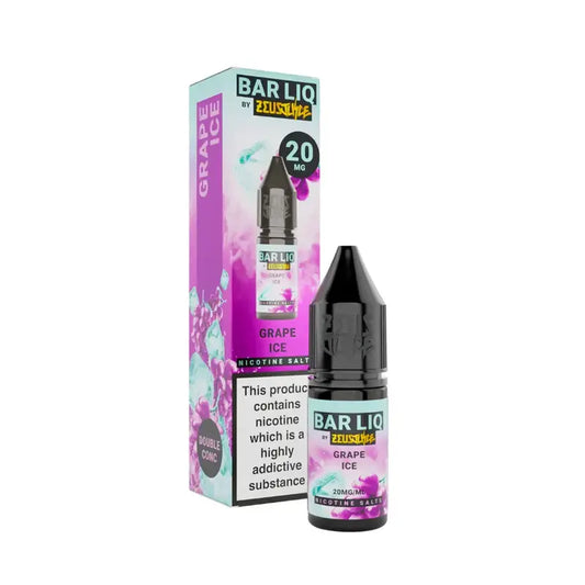 Grape Ice Nic Salt By Zues Juice — 10ml Bar Liq e-liquid bottle