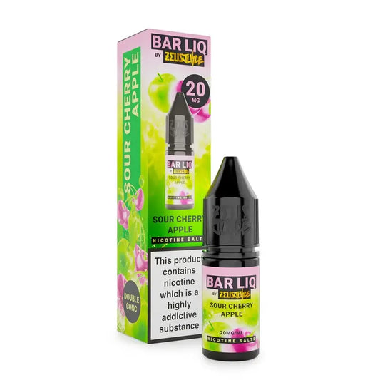 Sour Cherry Apple Nic Salt By Zues Juice — 10ml Bar Liq e-liquid bottle