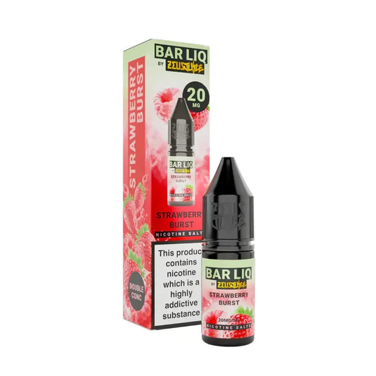 Strawberry Burst Nic Salt By Zues Juice — 10ml Bar Liq e-liquid bottle