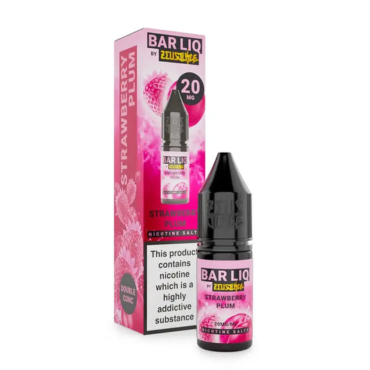 Strawberry Plum Nic Salt By Zues Juice — 10ml Bar Liq e-liquid bottle